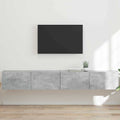 vidaXL Szafka pod telewizor 2 pcs Betonowy 98 x 31 x 29,5 cm