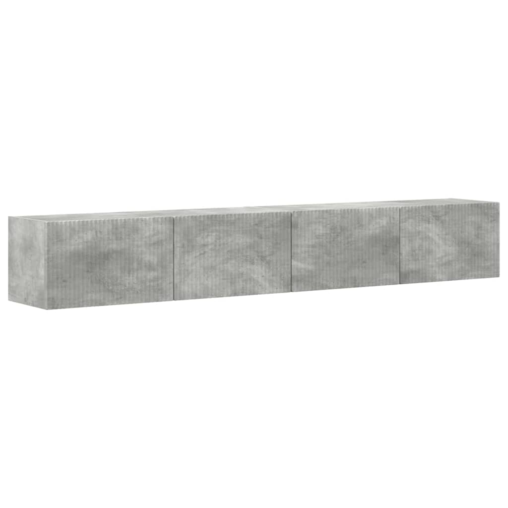vidaXL Szafka pod telewizor 2 pcs Betonowy 98 x 31 x 29,5 cm