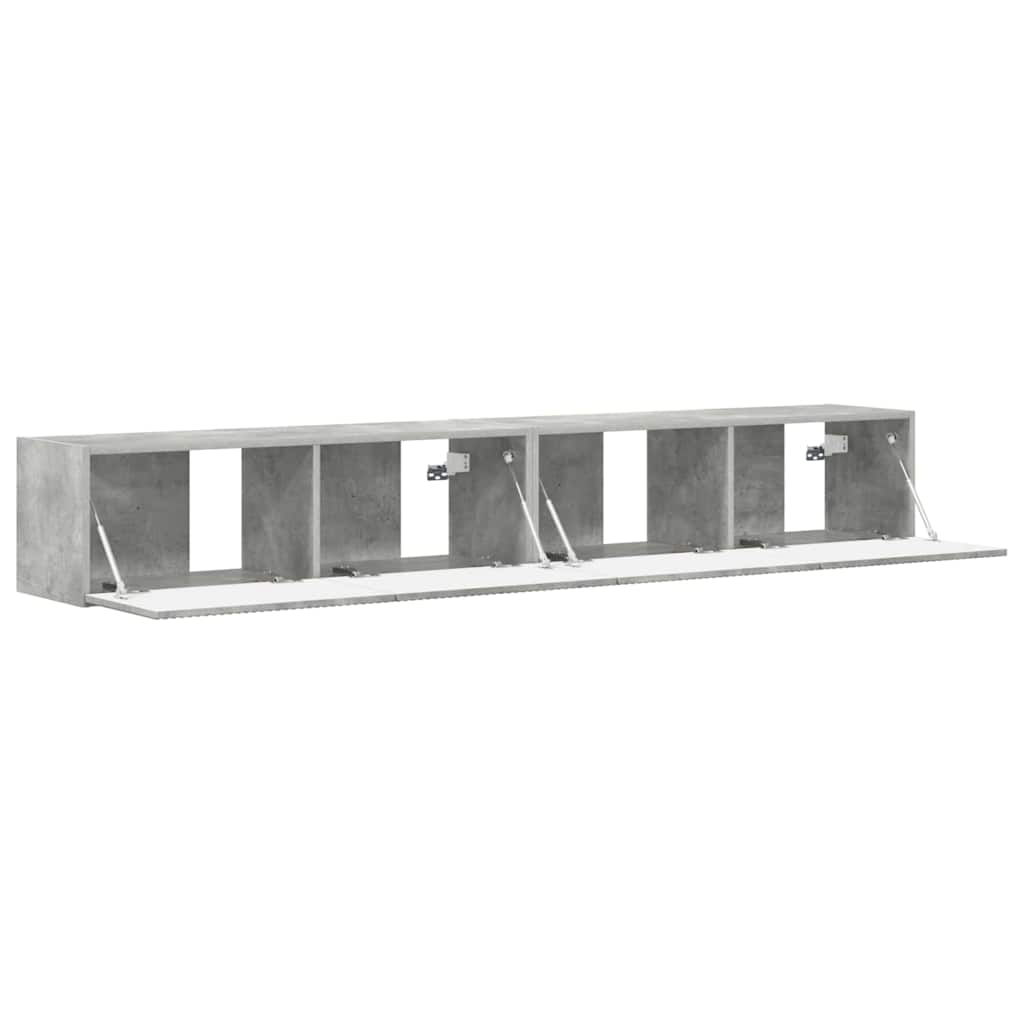 vidaXL Szafka pod telewizor 2 pcs Betonowy 98 x 31 x 29,5 cm