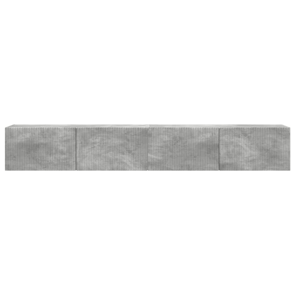 vidaXL Szafka pod telewizor 2 pcs Betonowy 98 x 31 x 29,5 cm