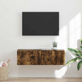 vidaXL Szafka pod telewizor Dąb wędzony 98 x 31 x 29,5 cm