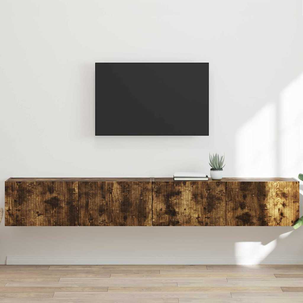 vidaXL Szafka pod telewizor 2 pcs Dąb wędzony 98 x 31 x 29,5 cm