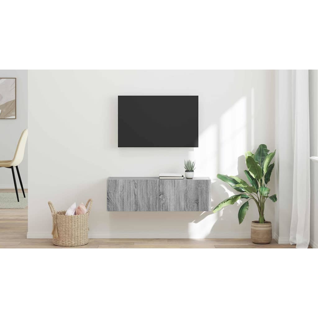 vidaXL Szafka pod telewizor 98 x 31 x 29,5 cm Szary Sonoma