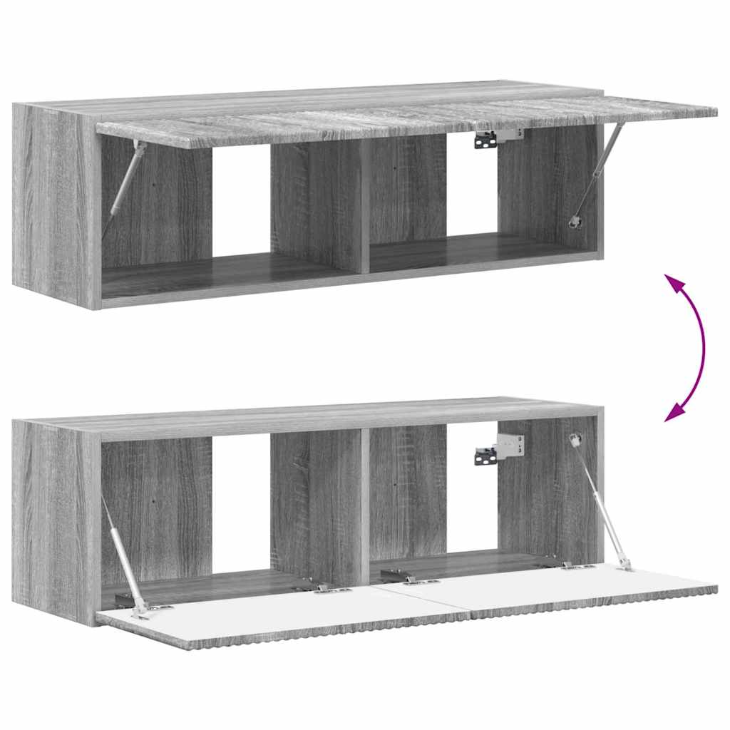 vidaXL Szafka pod telewizor Szary Sonoma 98 x 31 x 29,5 cm