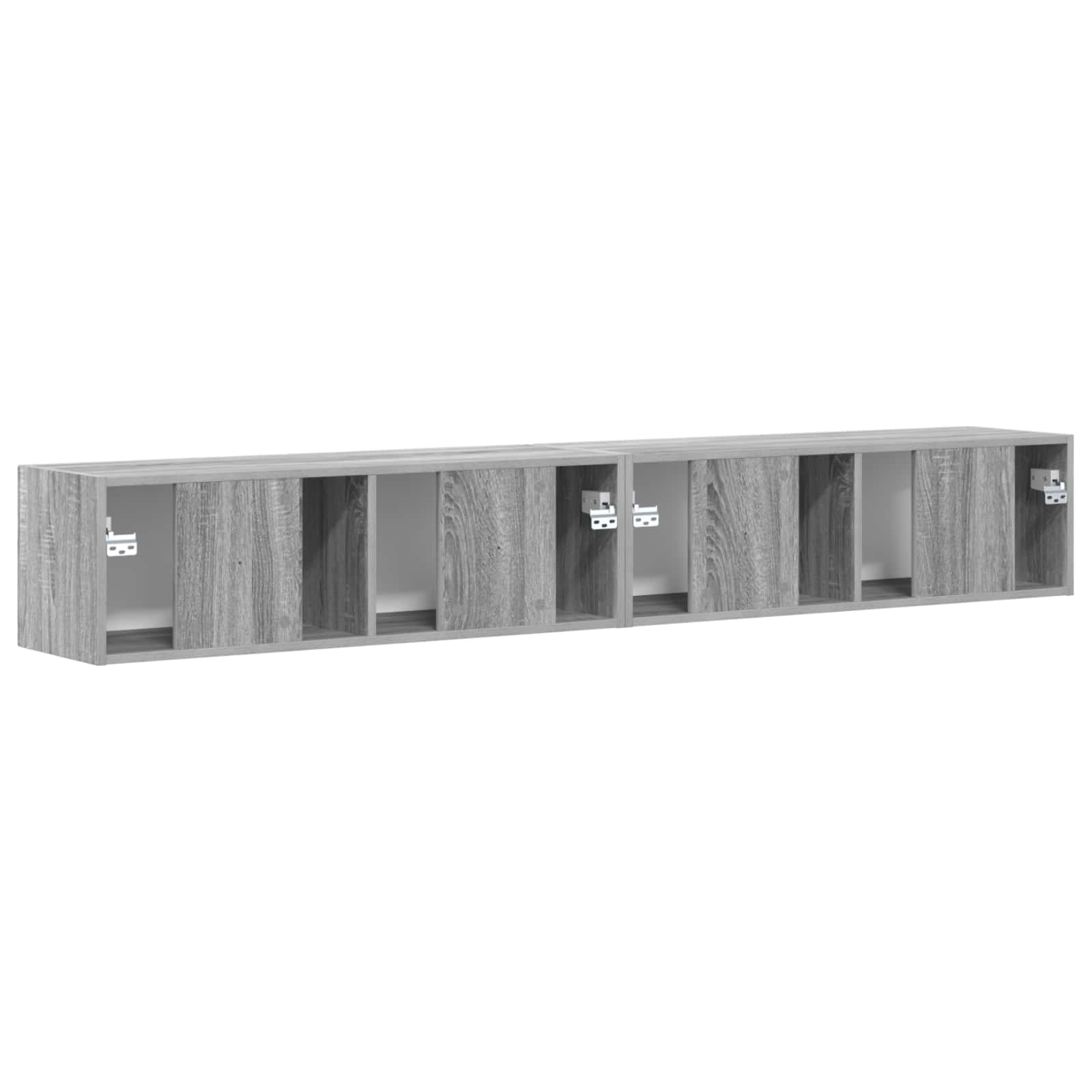 vidaXL Szafka pod telewizor 2 pcs Szary Sonoma 98 x 31 x 29,5 cm