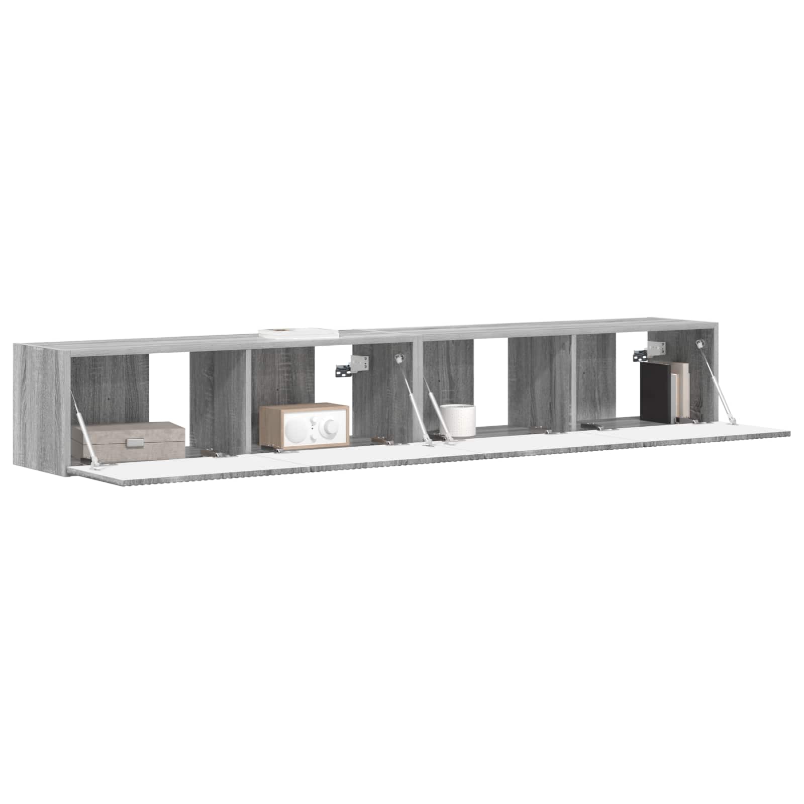 vidaXL Szafka pod telewizor 2 pcs Szary Sonoma 98 x 31 x 29,5 cm