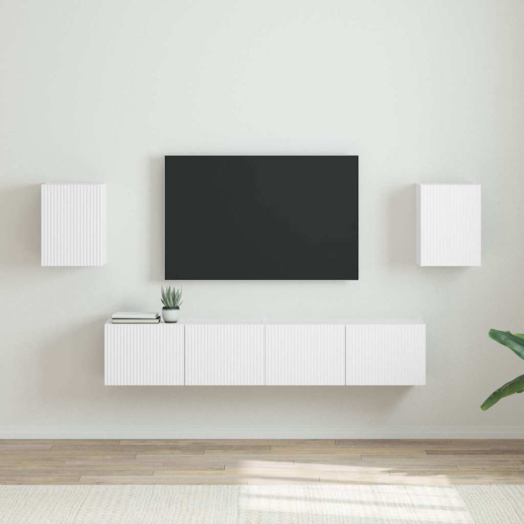 vidaXL Szafka pod telewizor 2 pcs Biały 30 x 31 x 40 cm