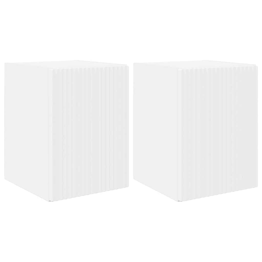 vidaXL Szafka pod telewizor 2 pcs Biały 30 x 31 x 40 cm