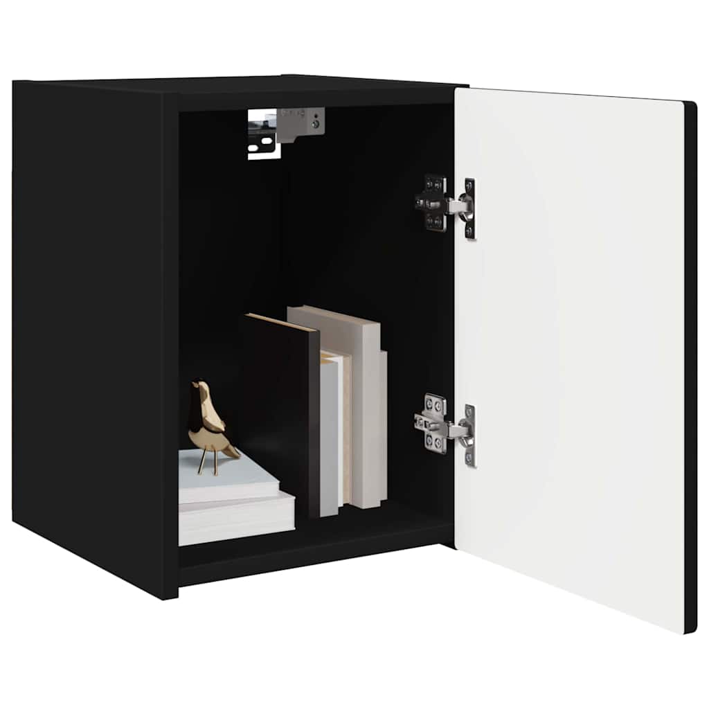 vidaXL Szafka pod telewizor 2 pcs Czarny 30 x 31 x 40 cm