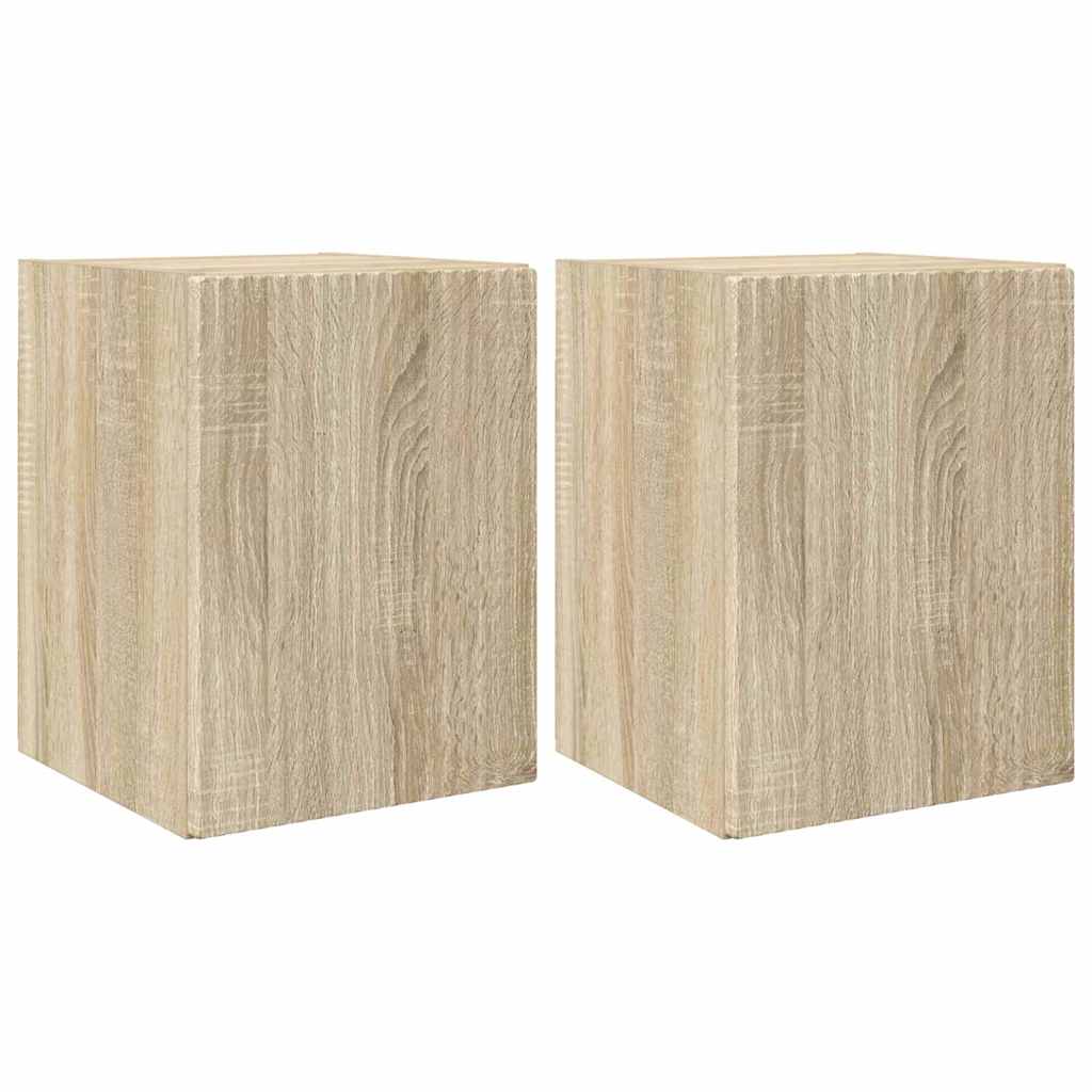 vidaXL Szafka pod telewizor 2 pcs Sonoma 30 x 31 x 40 cm