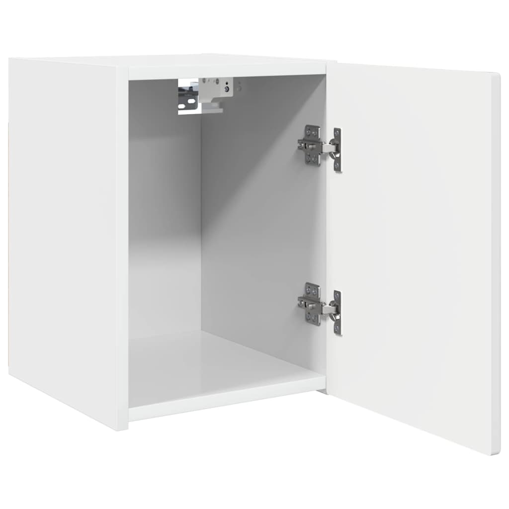 vidaXL Szafka pod telewizor 2 pcs Błyszcząca biel 30 x 31 x 40 cm