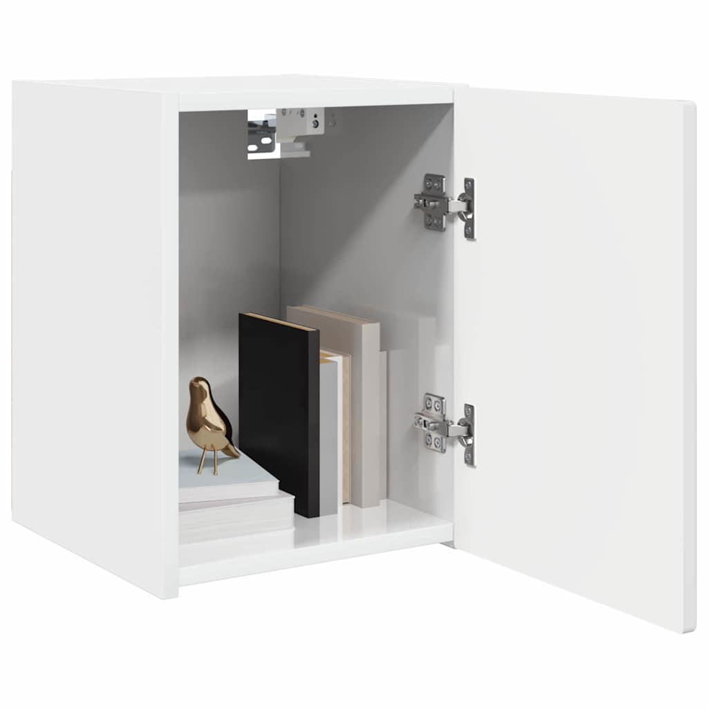 vidaXL Szafka pod telewizor 2 pcs Błyszcząca biel 30 x 31 x 40 cm
