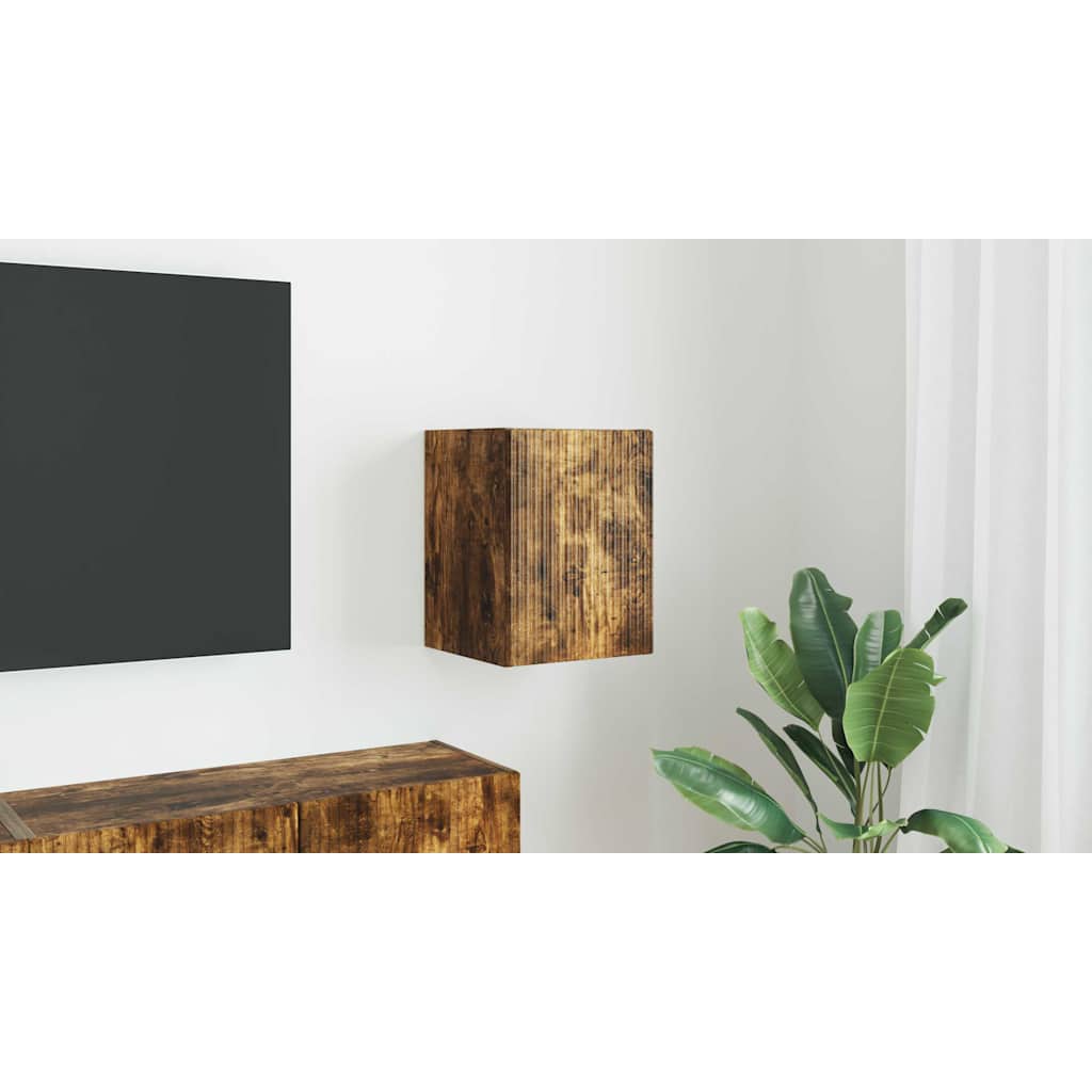 vidaXL Szafka pod telewizor 30 x 31 x 40 cm Dąb wędzony