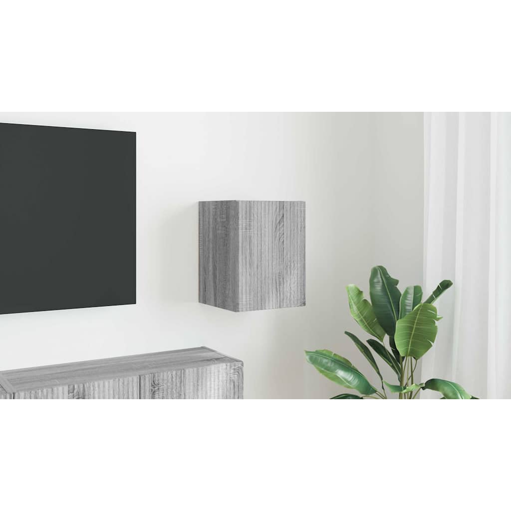 vidaXL Szafka pod telewizor Szary Sonoma 30 x 31 x 40 cm