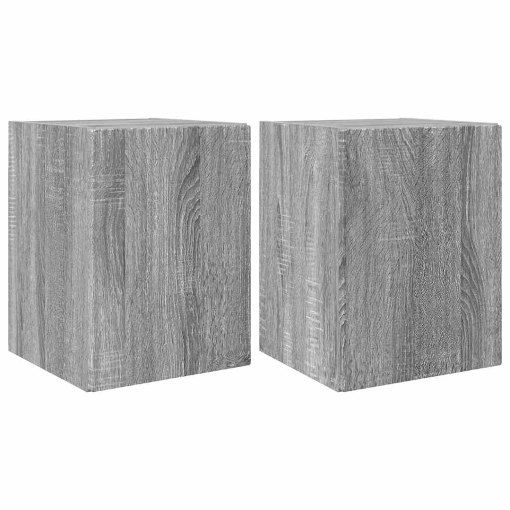 vidaXL Szafka pod telewizor 2 pcs Szary Sonoma 30 x 31 x 40 cm