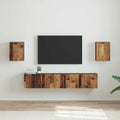 vidaXL Szafka pod telewizor 2 pcs Stare drewno 30 x 31 x 40 cm