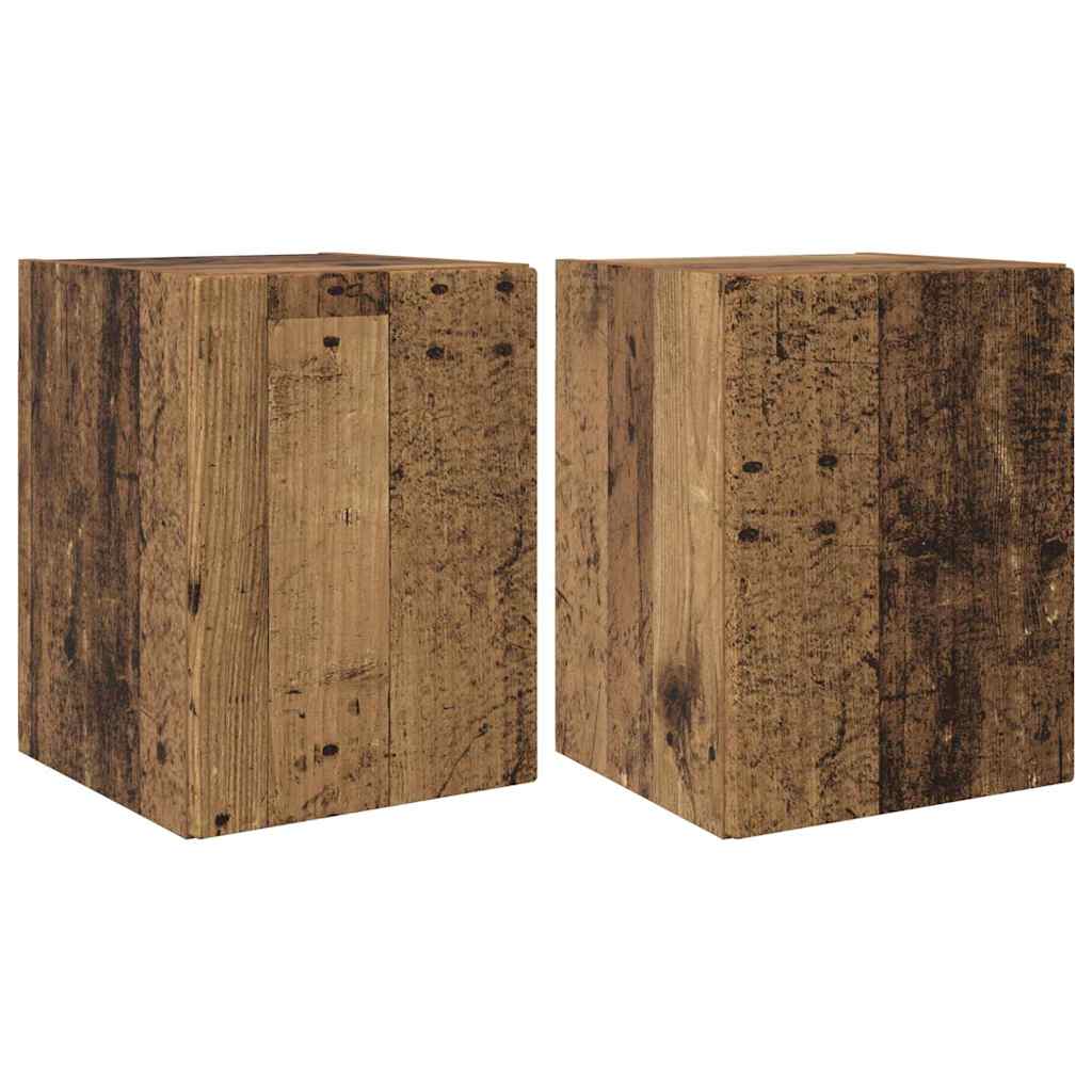 vidaXL Szafka pod telewizor 2 pcs Stare drewno 30 x 31 x 40 cm