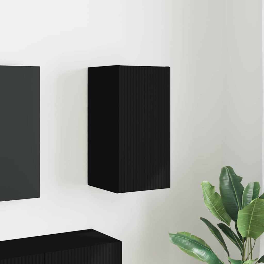 vidaXL Szafka pod telewizor Czarny 30 x 31 x 60 cm