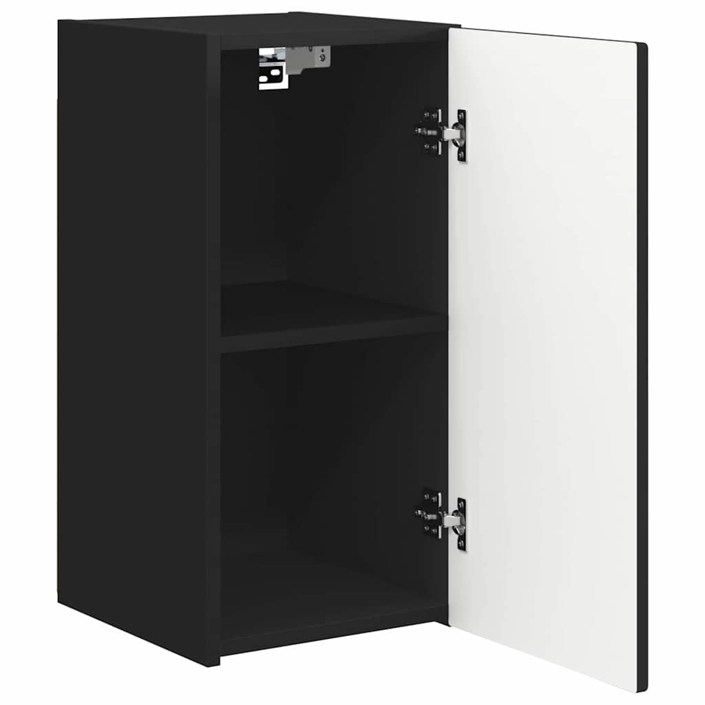 vidaXL Szafka pod telewizor 2 pcs Czarny 30 x 31 x 60 cm