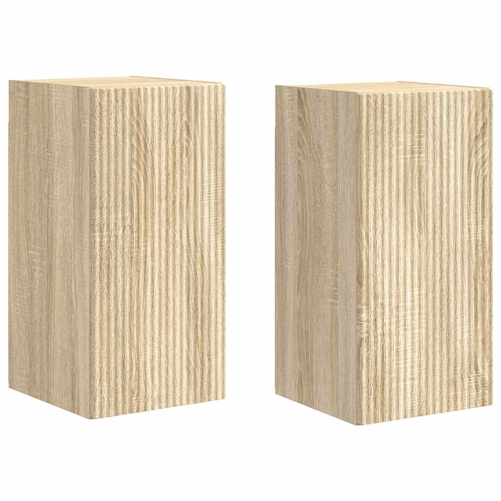 vidaXL Szafka pod telewizor 2 pcs Sonoma 30 x 31 x 60 cm