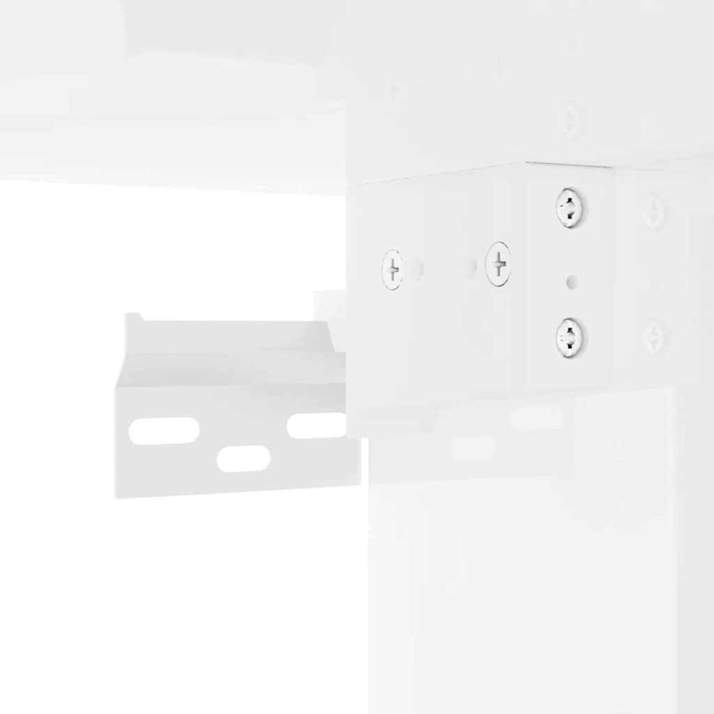 vidaXL Szafka pod telewizor Błyszcząca biel 30 x 31 x 60 cm