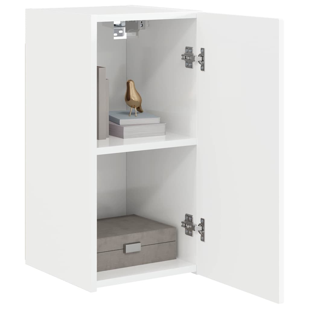 vidaXL Szafka pod telewizor Błyszcząca biel 30 x 31 x 60 cm