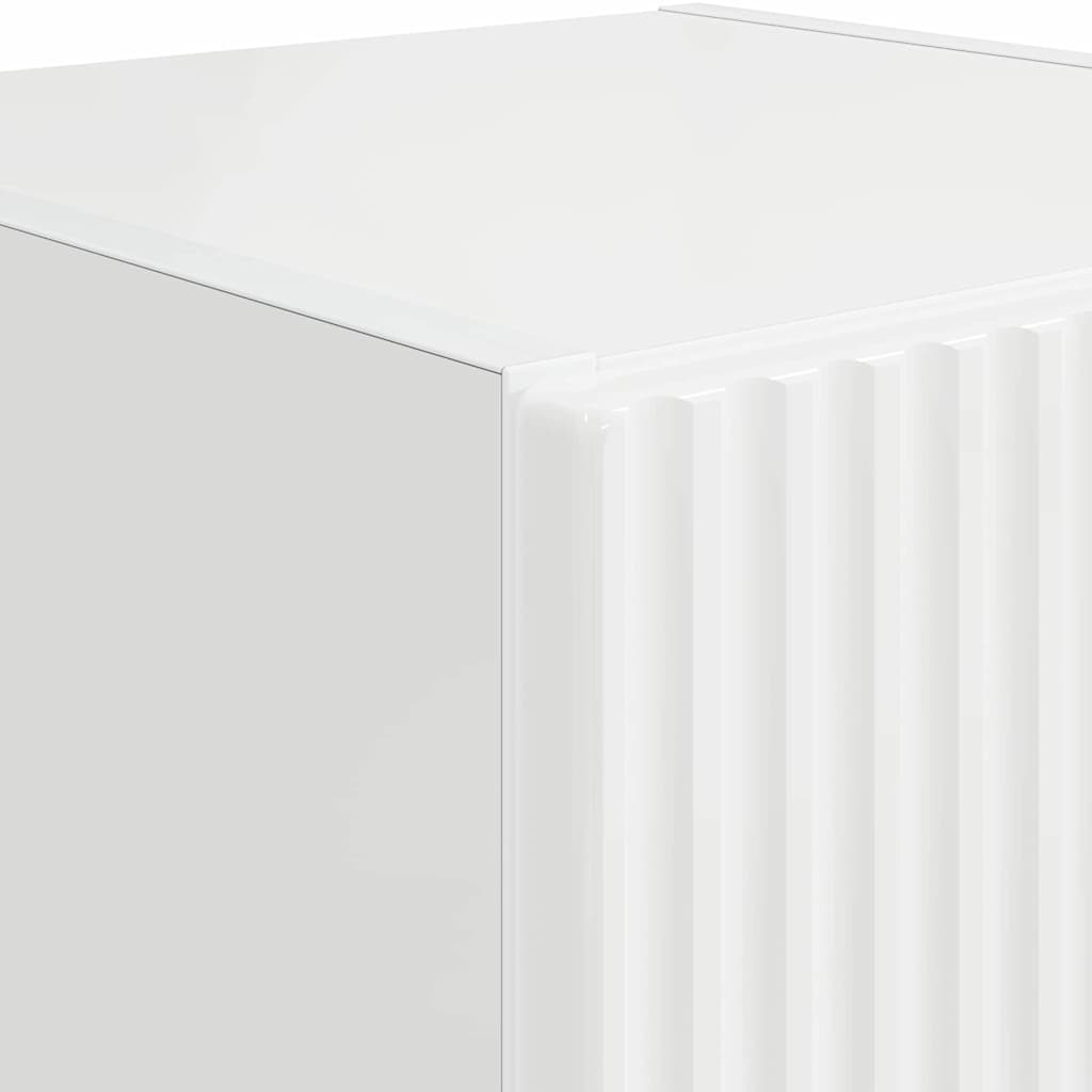 vidaXL Szafka pod telewizor 2 pcs Błyszcząca biel 30 x 31 x 60 cm