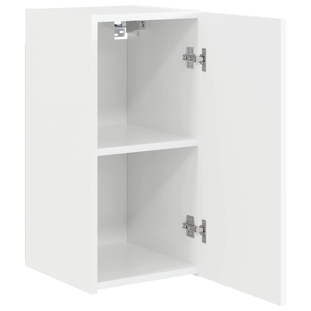 vidaXL Szafka pod telewizor 2 pcs Błyszcząca biel 30 x 31 x 60 cm