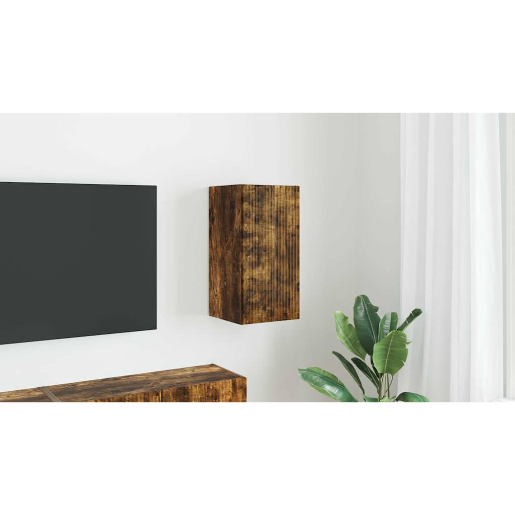 vidaXL Szafka pod telewizor 30 x 31 x 60 cm Dąb wędzony