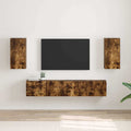 vidaXL Szafka pod telewizor 2 pcs Dąb wędzony 30 x 31 x 60 cm