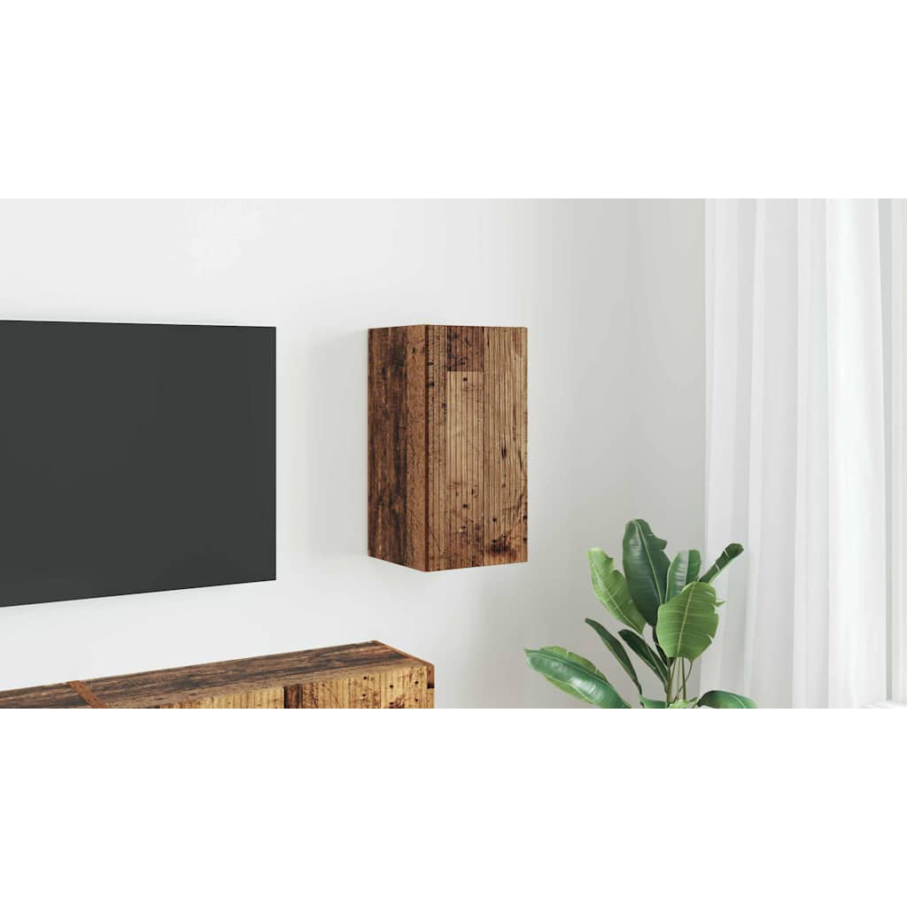 vidaXL Szafka pod telewizor Stare drewno 30 x 31 x 60 cm