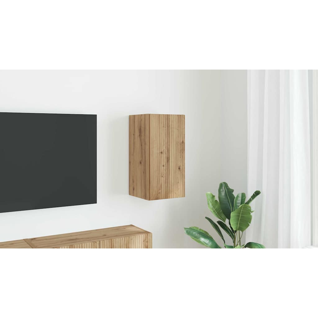 vidaXL Szafka pod telewizor 30 x 31 x 60 cm Dąb rzemieślniczy