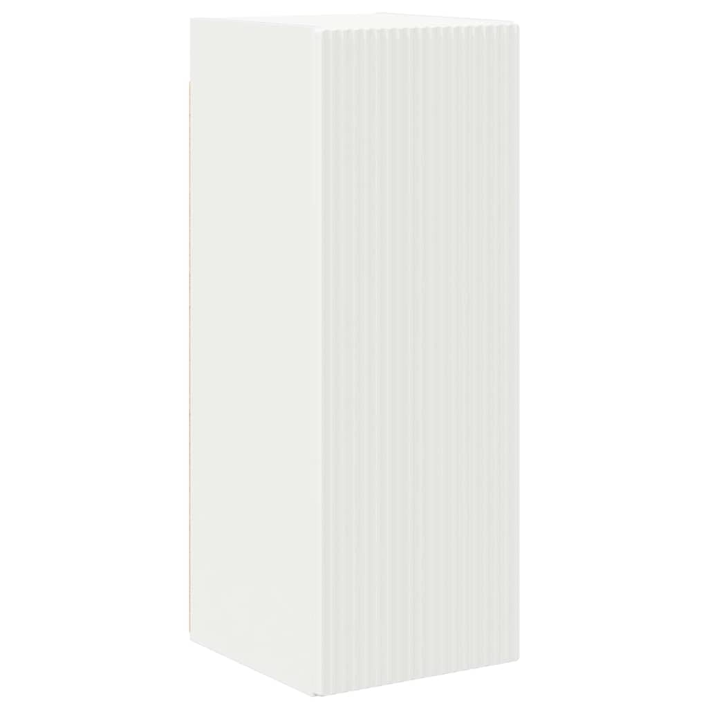 vidaXL Szafka pod telewizor Montowane na ścianie Biały 30 x 31 x 80 cm