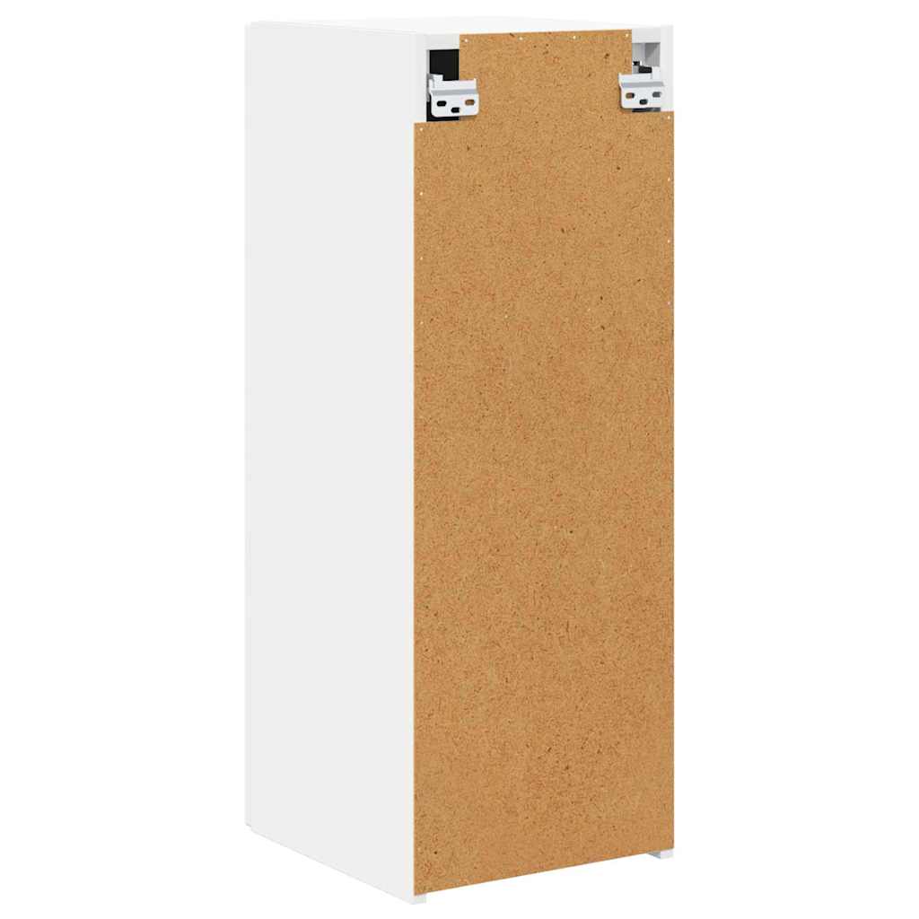 vidaXL Szafka pod telewizor Montowane na ścianie Biały 30 x 31 x 80 cm