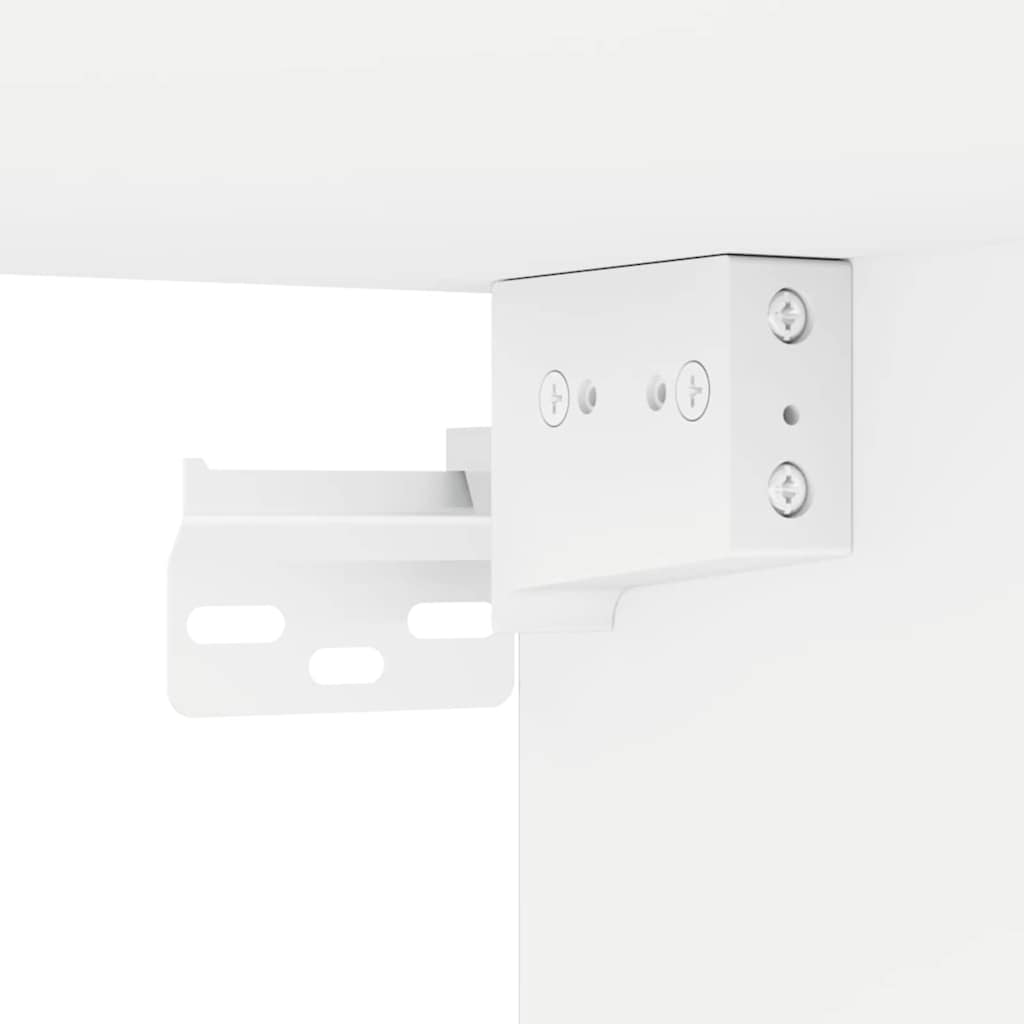 vidaXL Szafka pod telewizor 2 pcs Biały 30 x 31 x 80 cm
