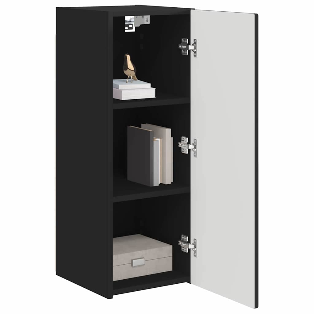 vidaXL Szafka pod telewizor Czarny 30 x 31 x 80 cm