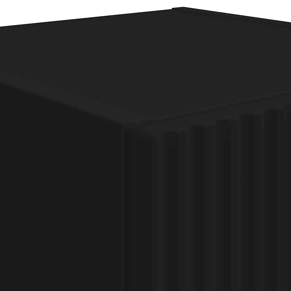 vidaXL Szafka pod telewizor 2 pcs Czarny 30 x 31 x 80 cm