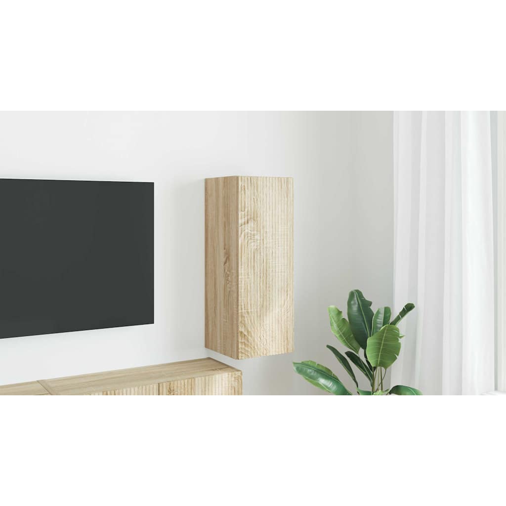 vidaXL Szafka pod telewizor 30 x 31 x 80 cm Sonoma Drewno inżynieryjne