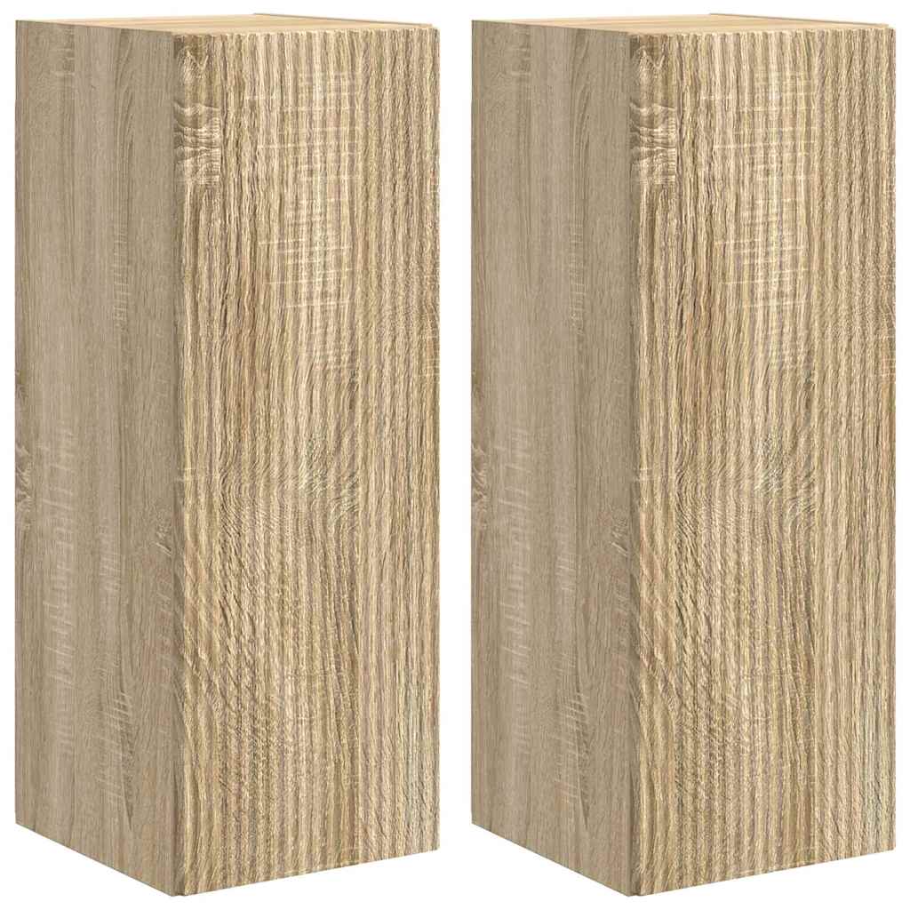 vidaXL Szafka pod telewizor 2 pcs Sonoma 30 x 31 x 80 cm