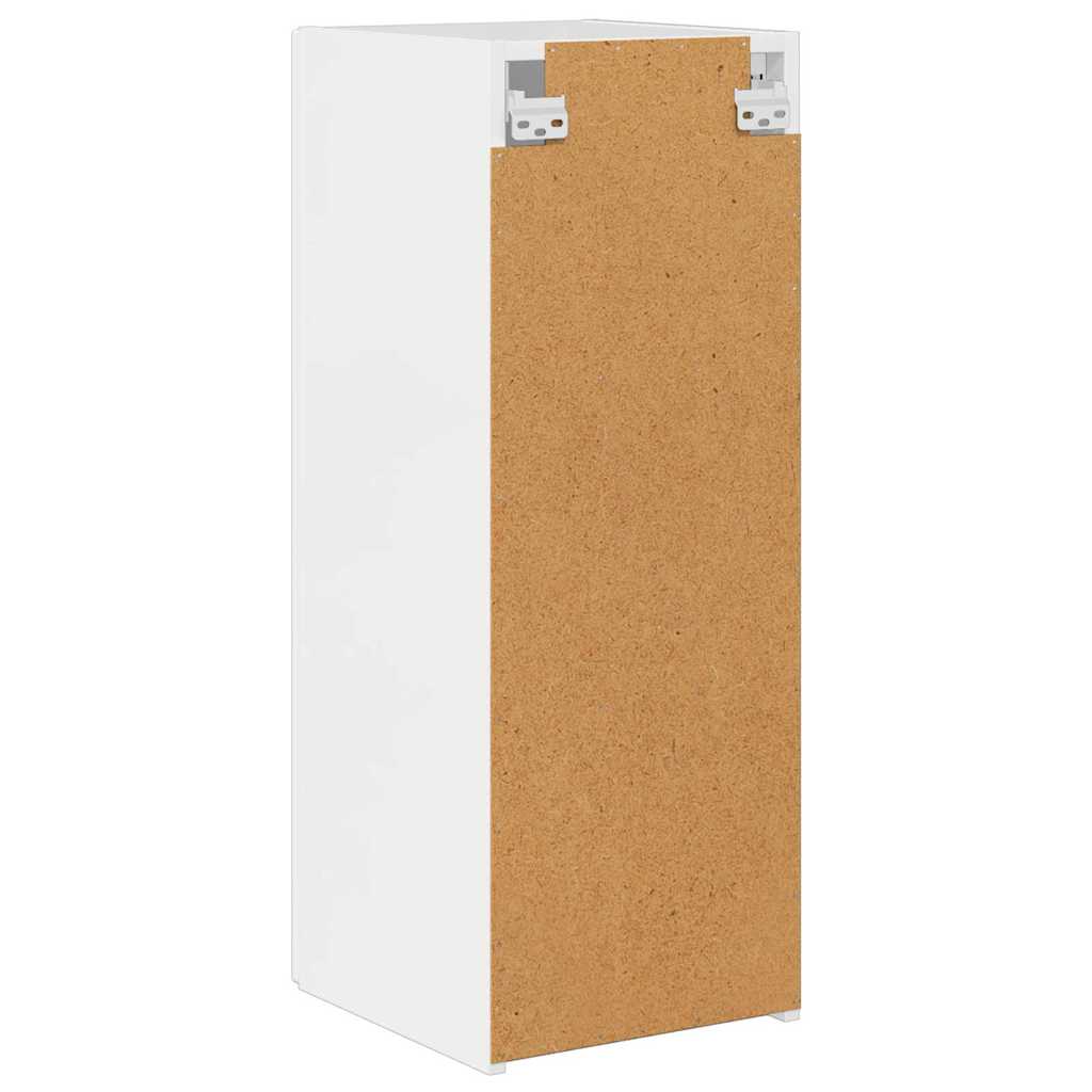 vidaXL Szafka pod telewizor Błyszcząca biel 30 x 31 x 80 cm