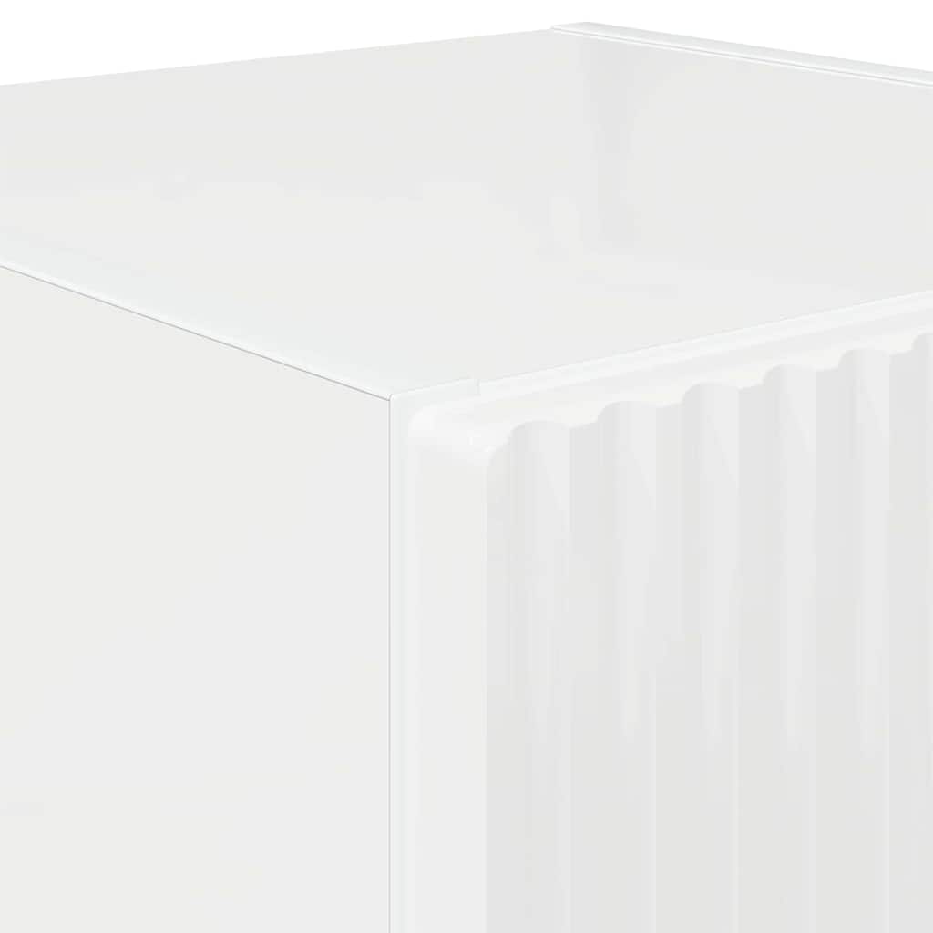 vidaXL Szafka pod telewizor 2 pcs Błyszcząca biel 30 x 31 x 80 cm