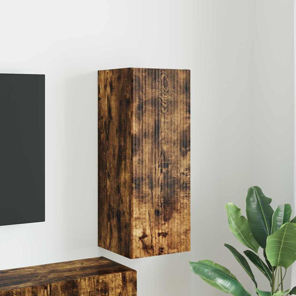 vidaXL Szafka pod telewizor Dąb wędzony 30 x 31 x 80 cm