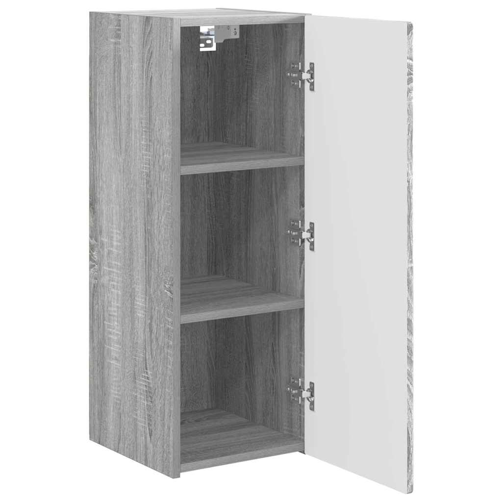vidaXL Szafka pod telewizor 2 pcs Szary Sonoma 30 x 31 x 80 cm