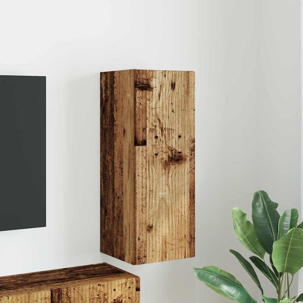 vidaXL Szafka pod telewizor Stare drewno 30 x 31 x 80 cm