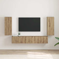 vidaXL Szafka pod telewizor 2 pcs Dąb rzemieślniczy 30 x 31 x 80 cm