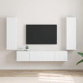 vidaXL Szafka pod telewizor 2 pcs Biały 30 x 31 x 100 cm