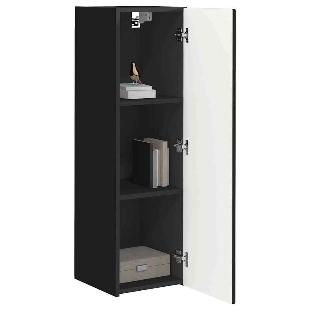 vidaXL Szafka pod telewizor Czarny 30 x 31 x 100 cm