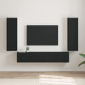 vidaXL Szafka pod telewizor 2 pcs Czarny 30 x 31 x 100 cm