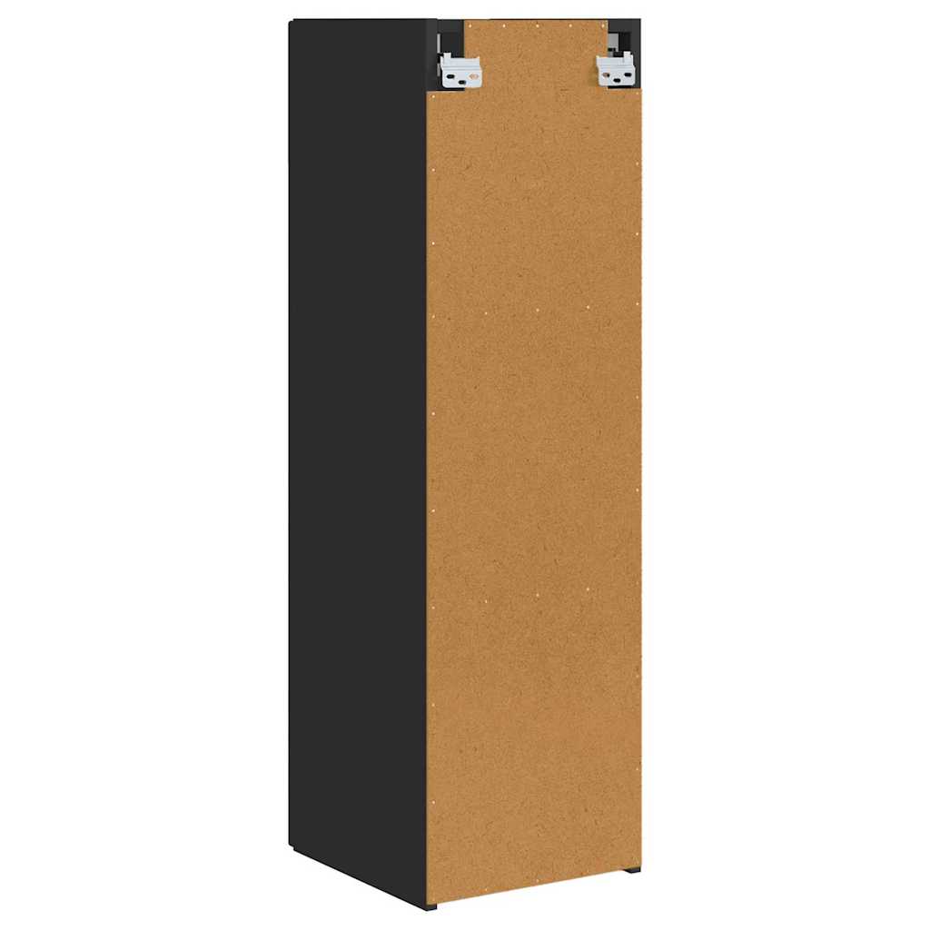 vidaXL Szafka pod telewizor 2 pcs Czarny 30 x 31 x 100 cm