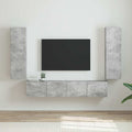 vidaXL Szafka pod telewizor 2 pcs Betonowy 30 x 31 x 100 cm